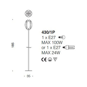 Italian Design Lighting (IDL) Торшер Paradise от Italian Design Lighting (IDL)