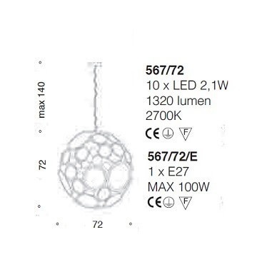 Italian Design Lighting (IDL) Подвесной светильник Charleston от Italian Design Lighting (IDL)