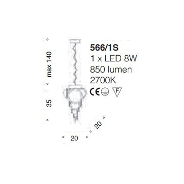 Italian Design Lighting (IDL) Подвесной светильник Charleston от Italian Design Lighting (IDL)