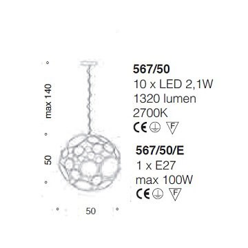 Italian Design Lighting (IDL) Подвесной светильник Charleston от Italian Design Lighting (IDL)
