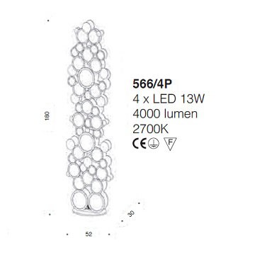 Italian Design Lighting (IDL) Торшер Charleston от Italian Design Lighting (IDL)
