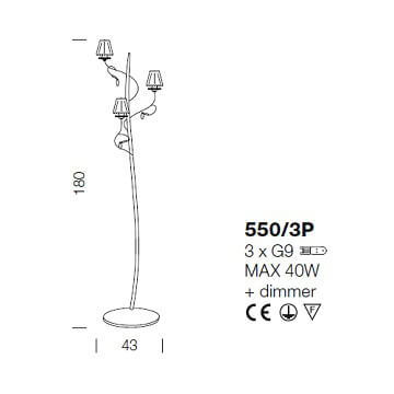 Italian Design Lighting (IDL) Торшер Chloe от Italian Design Lighting (IDL)