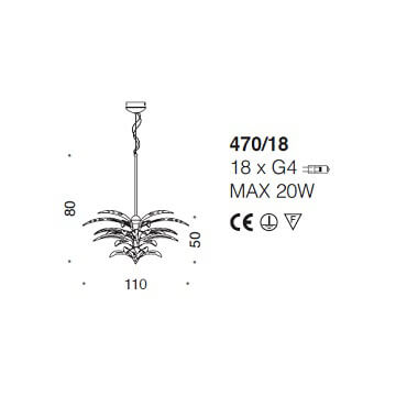 Italian Design Lighting (IDL) Подвесной светильник Crystal Palm от Italian Design Lighting (IDL)