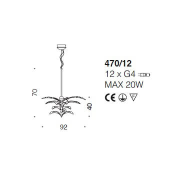Italian Design Lighting (IDL) Подвесной светильник Crystal Palm от Italian Design Lighting (IDL)