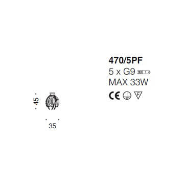 Italian Design Lighting (IDL) Потолочный светильник Crystal Palm от Italian Design Lighting (IDL)