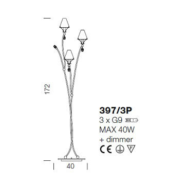 Italian Design Lighting (IDL) Торшер Fosca от Italian Design Lighting (IDL)