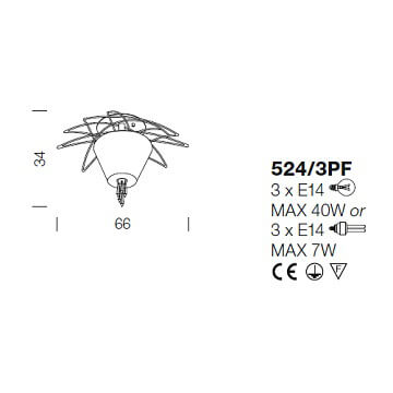 Italian Design Lighting (IDL) Потолочный светильник Flame от Italian Design Lighting (IDL)
