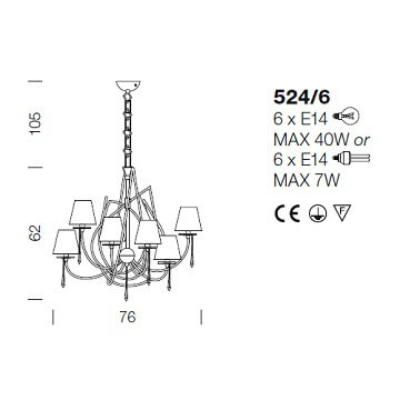Italian Design Lighting (IDL) Люстра Flame 524/10 от Italian Design Lighting (IDL)