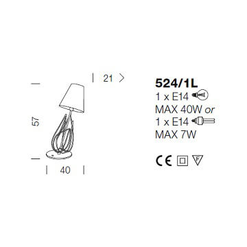 Italian Design Lighting (IDL) Настольная лампа Flame от Italian Design Lighting (IDL)