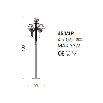 Italian Design Lighting (IDL) Торшер Exotic от Italian Design Lighting (IDL)