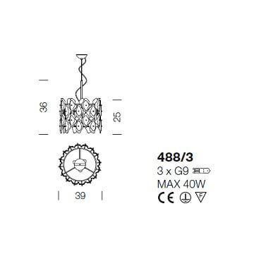 Italian Design Lighting (IDL) Подвесной светильник Sofia от Italian Design Lighting (IDL)