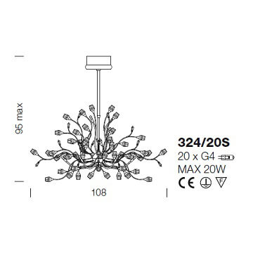 Italian Design Lighting (IDL) Люстра Rosetta от Italian Design Lighting (IDL)
