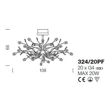 Italian Design Lighting (IDL) Потолочный светильник Rosetta от Italian Design Lighting (IDL)