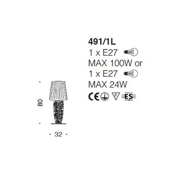 Italian Design Lighting (IDL) Настольная лампа Crystal Marine от Italian Design Lighting (IDL)