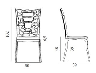 Italian Design Lighting (IDL) Стул Carapace от Italian Design Lighting (IDL)