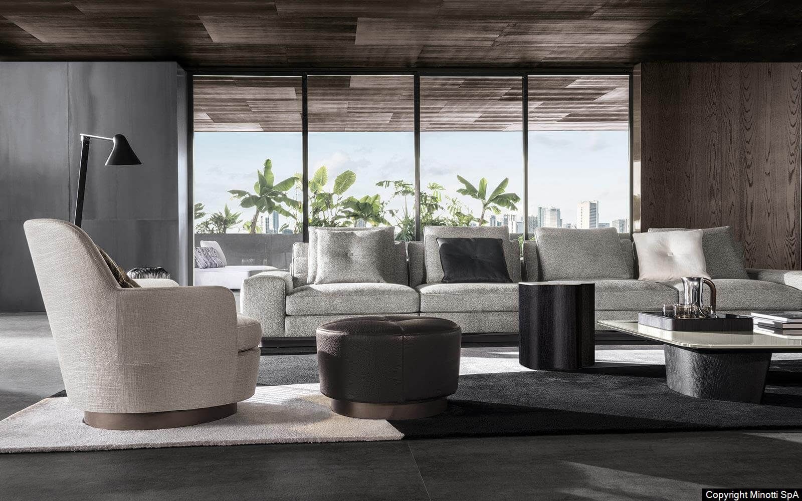 Minotti Модульный диван Lawrence от Minotti — в интерьере