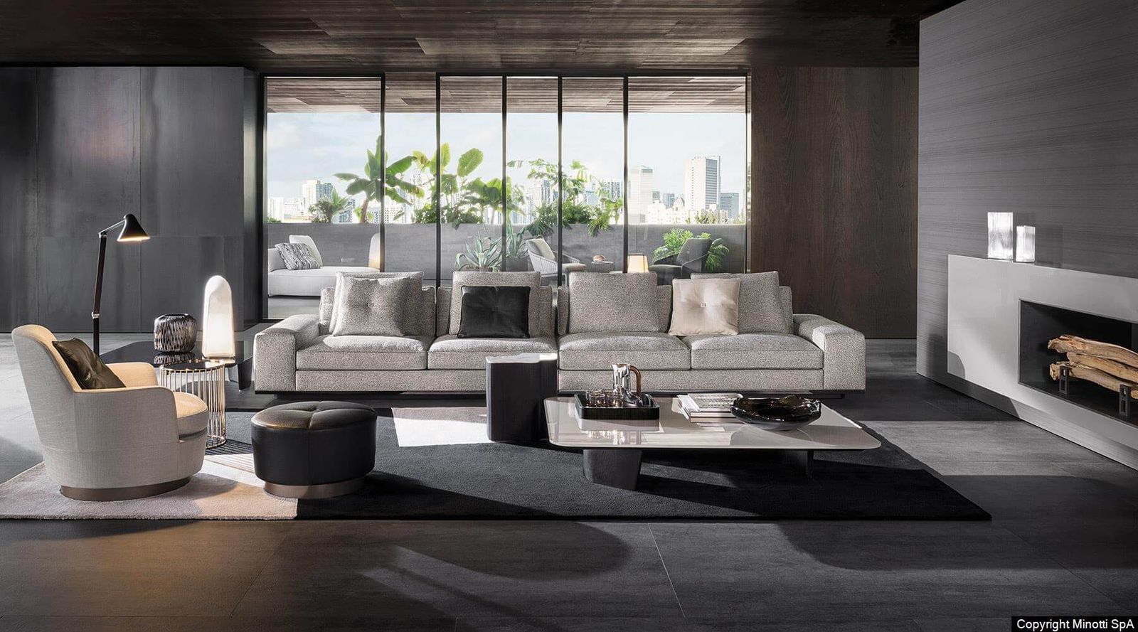 Minotti Модульный диван Lawrence от Minotti — в интерьере