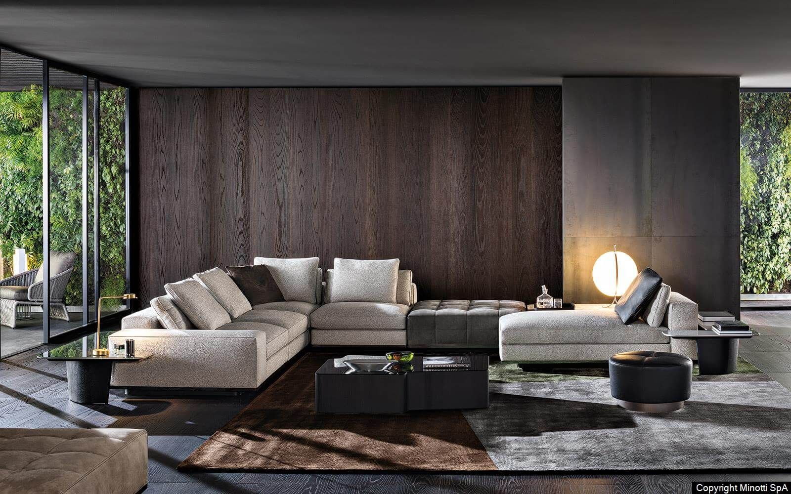 Minotti Модульный диван Lawrence от Minotti — в интерьере