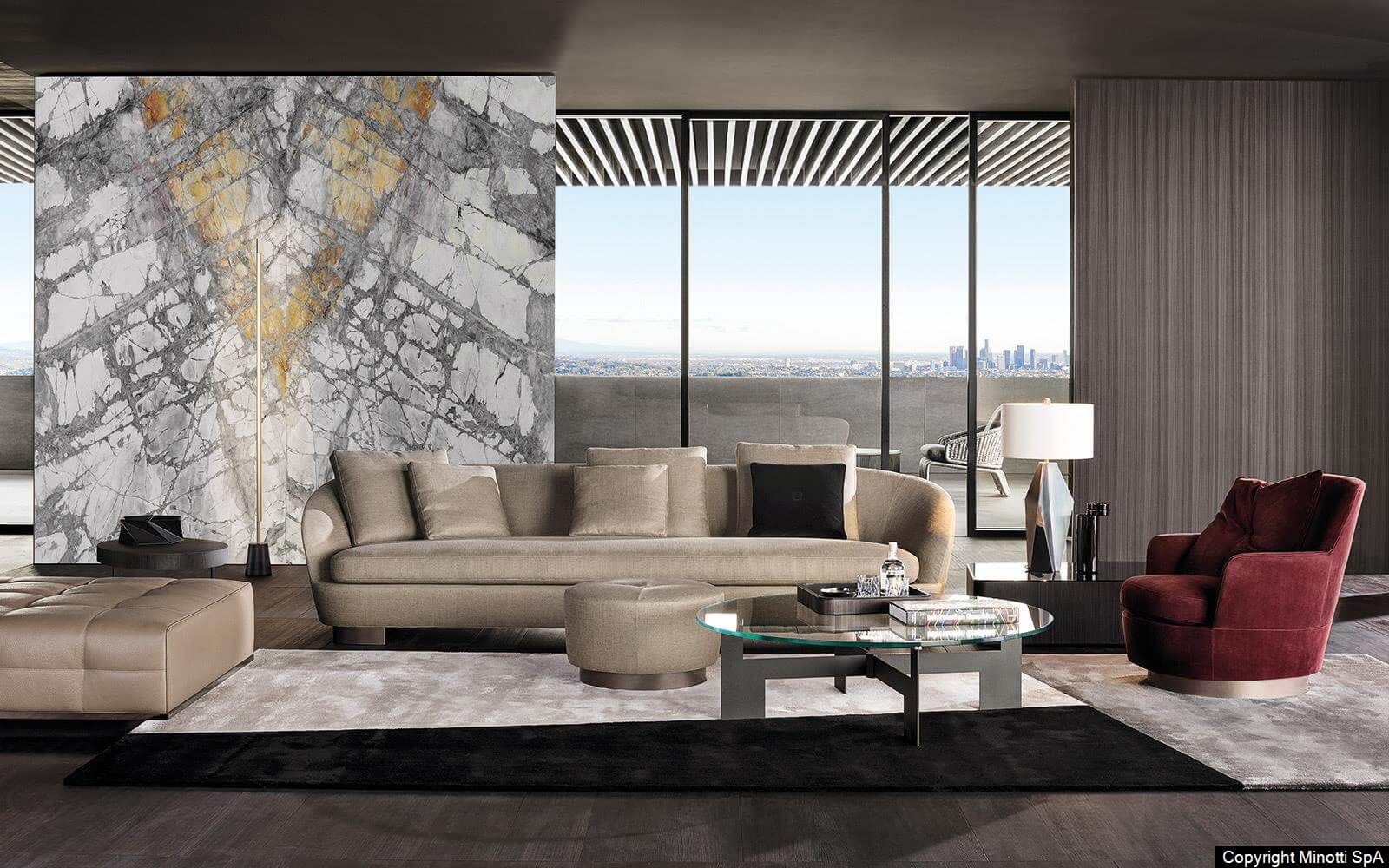 Minotti Диван Jacques от Minotti — в интерьере