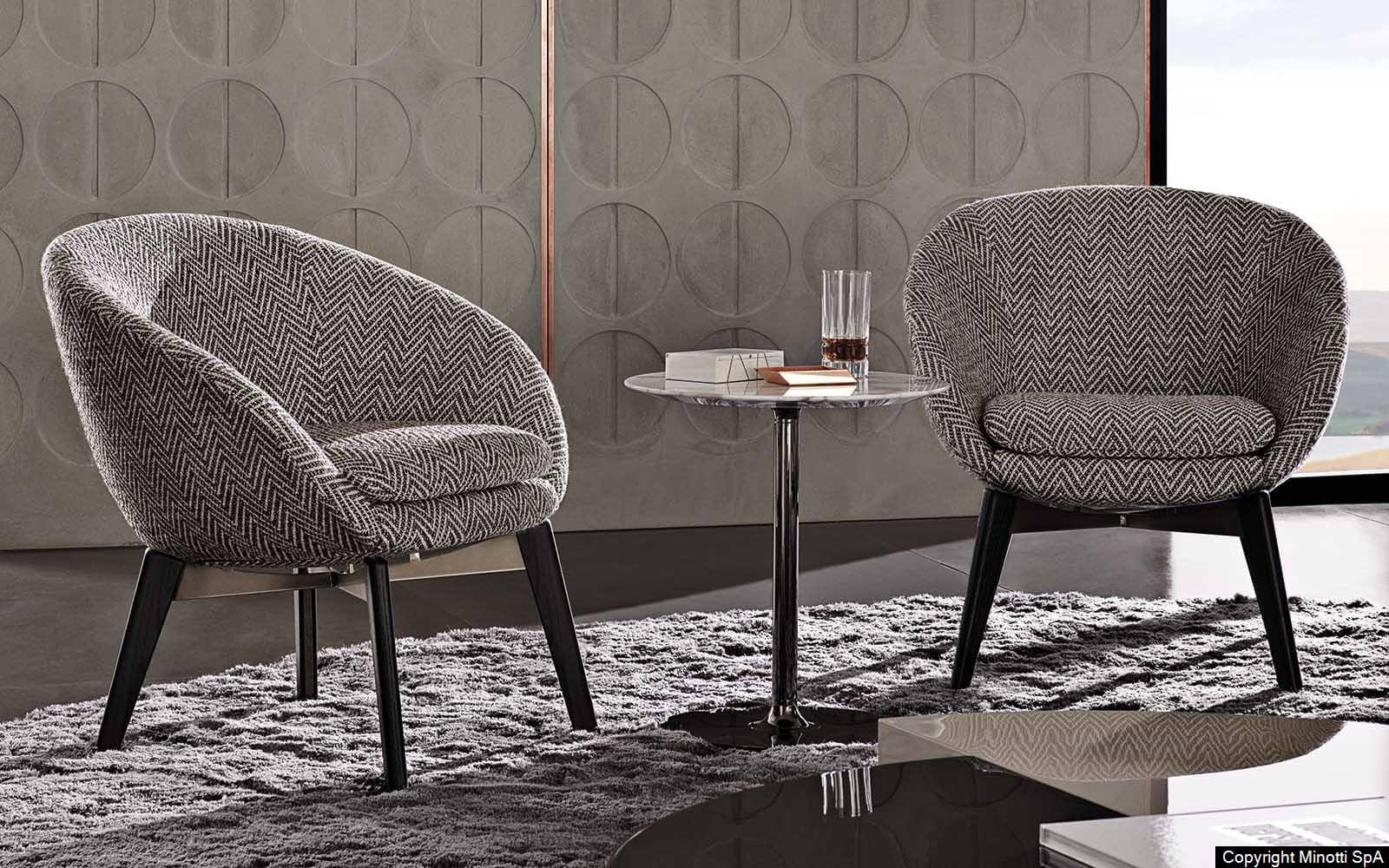 Minotti Кресло Russell от Minotti — в интерьере