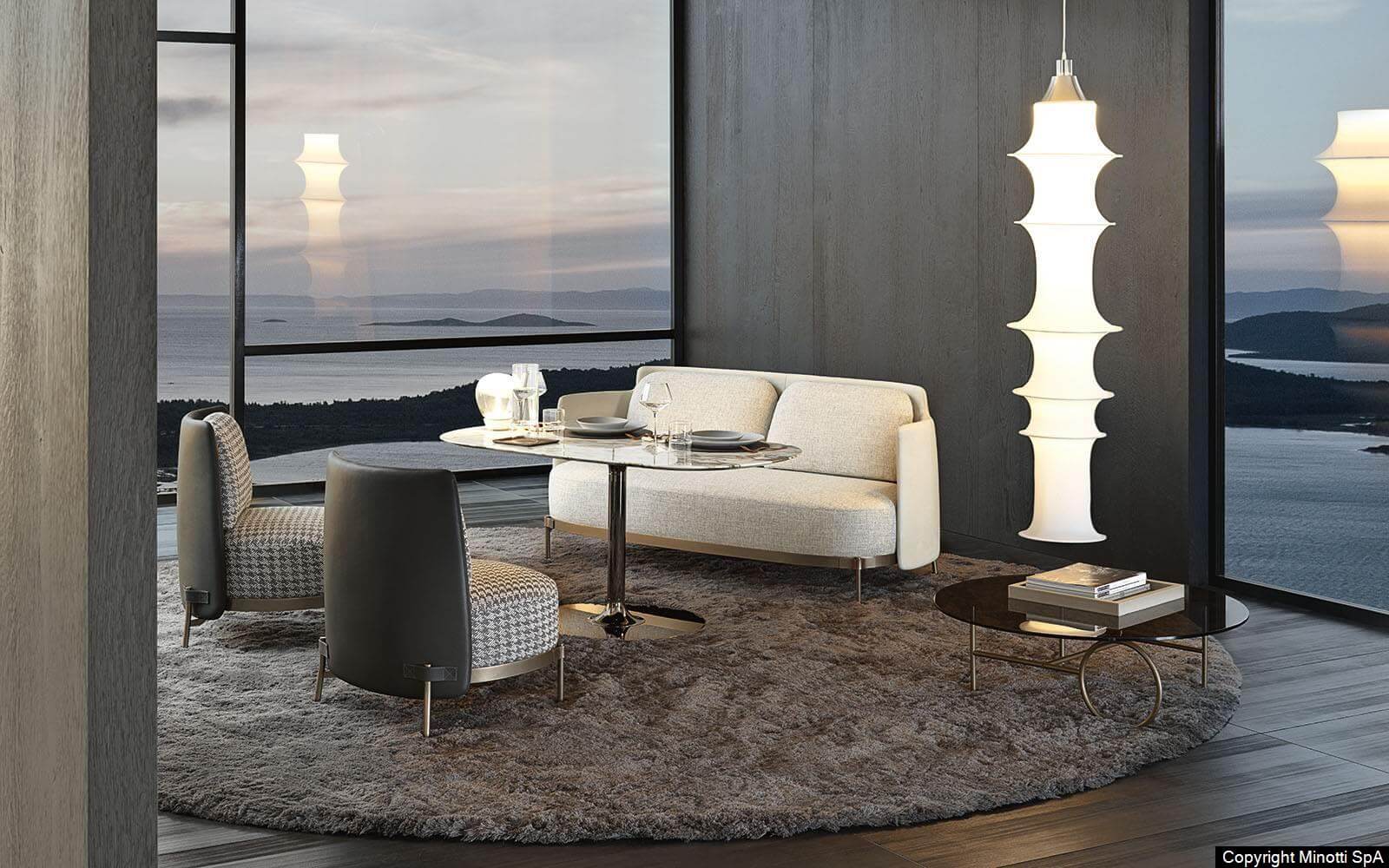Minotti Кресло Tape от Minotti — в интерьере