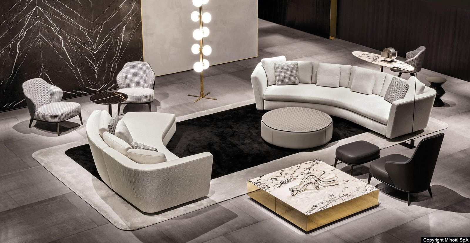 Minotti Модульный диван Seymour от Minotti — в интерьере
