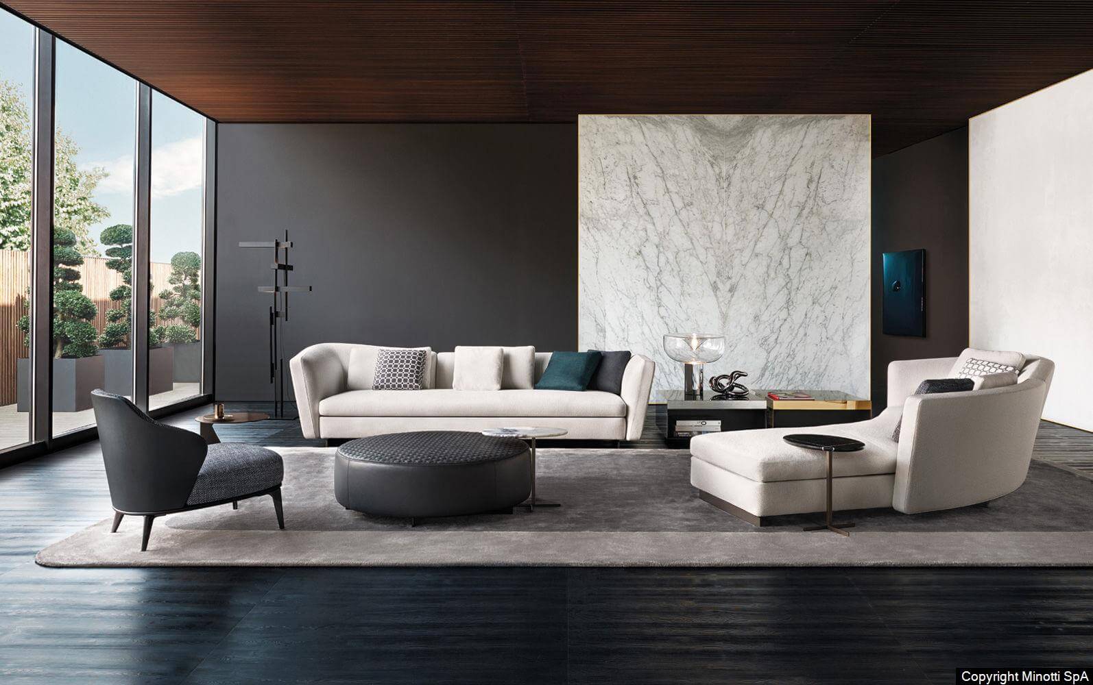 Minotti Модульный диван Seymour от Minotti — в интерьере