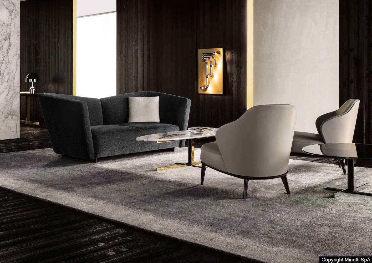 Minotti Модульный диван Seymour от Minotti — в интерьере
