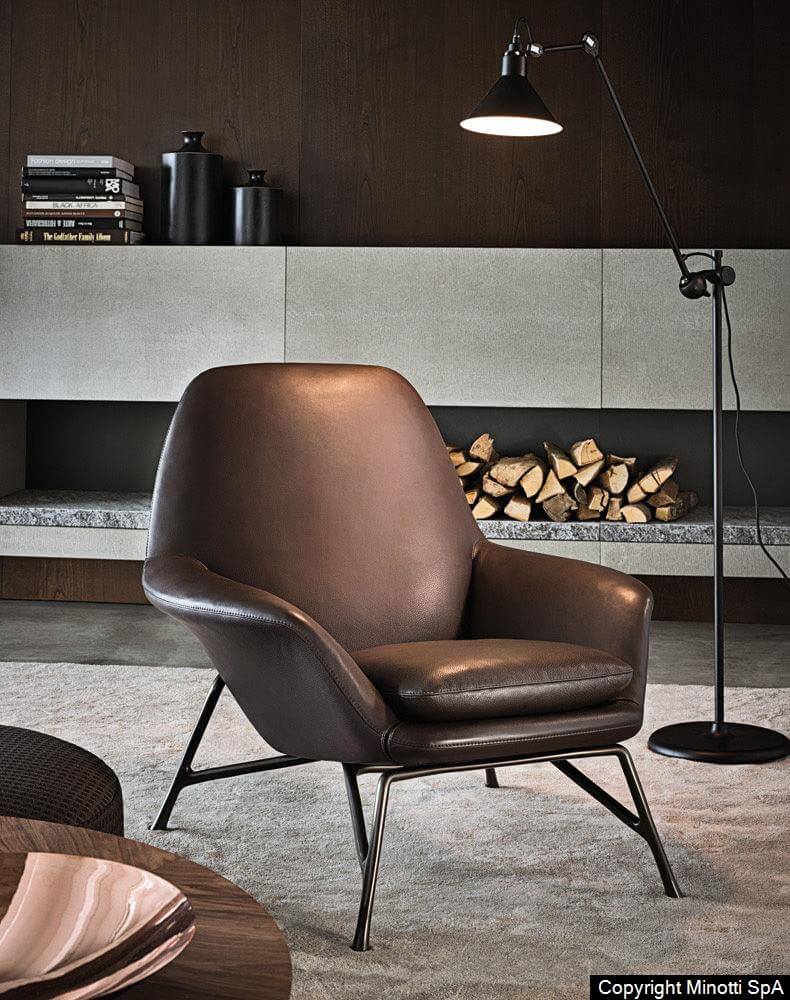 Minotti Кресло Prince от Minotti — в интерьере