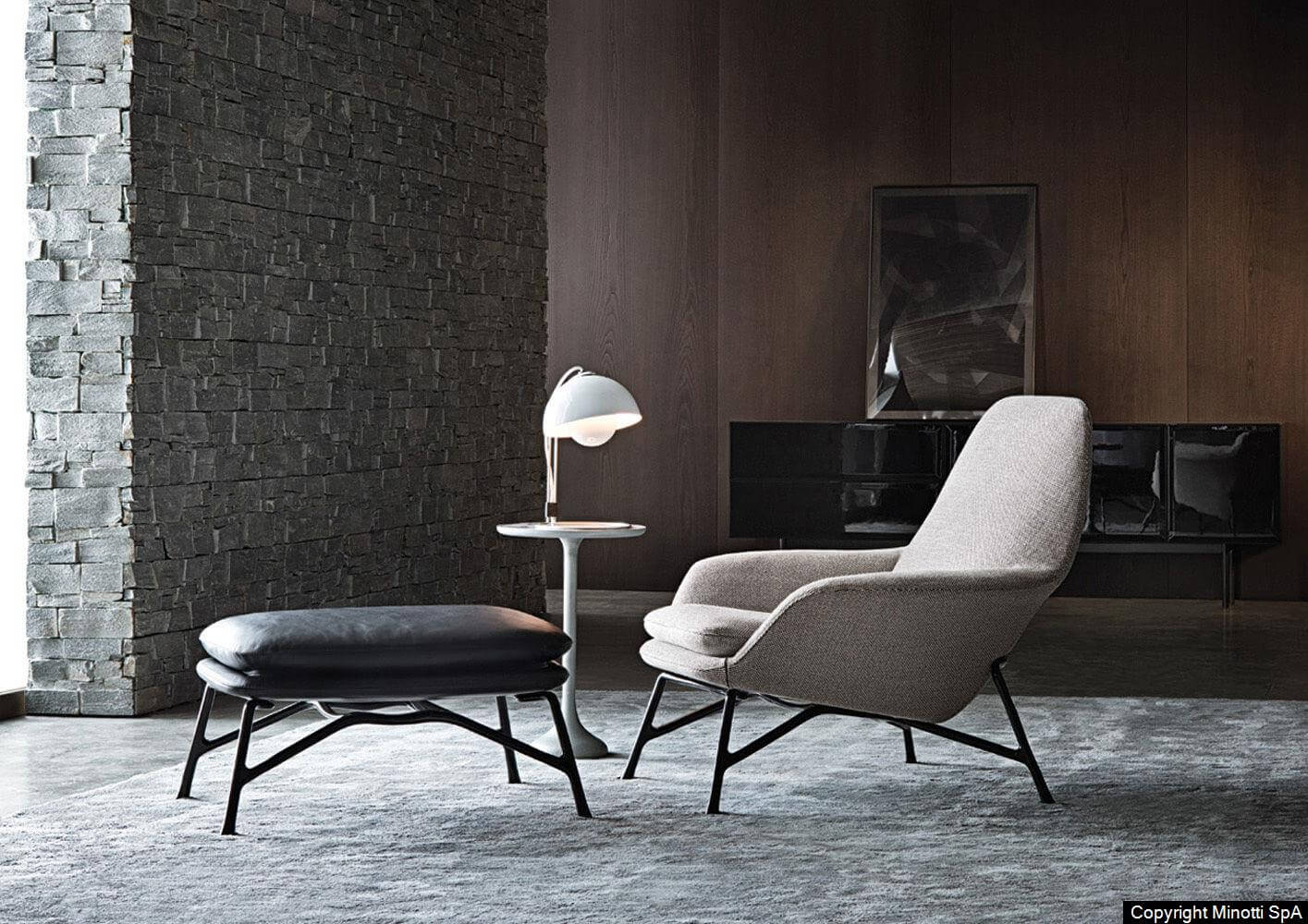 Minotti Кресло Prince от Minotti — в интерьере