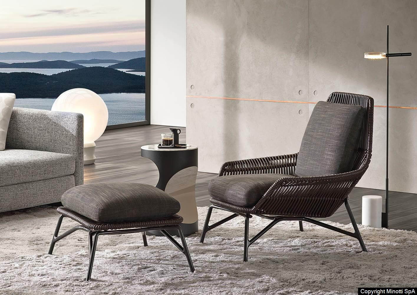 Minotti Кресло Prince от Minotti — в интерьере