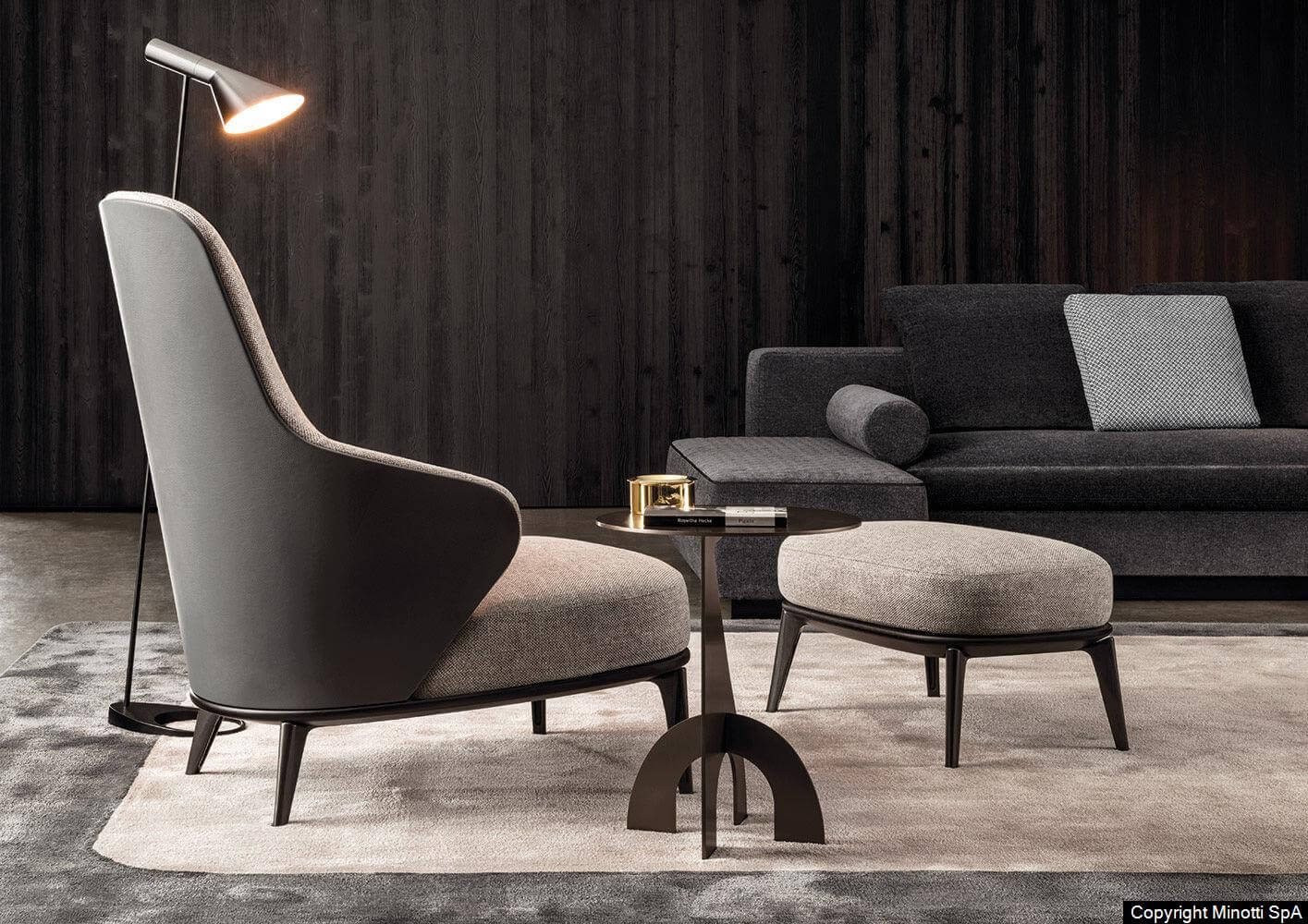 Minotti Кресло Leslie "Armchair от Minotti — в интерьере