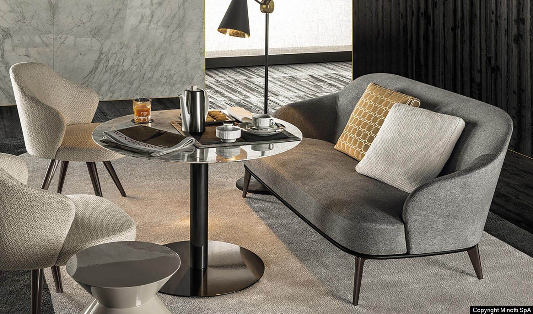 Minotti Диван Leslie Sofa от Minotti — в интерьере