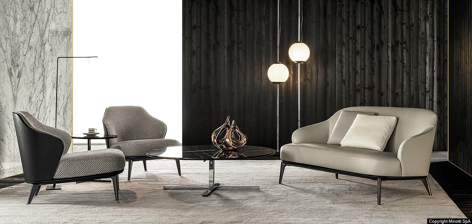 Minotti Диван Leslie Sofa от Minotti — в интерьере