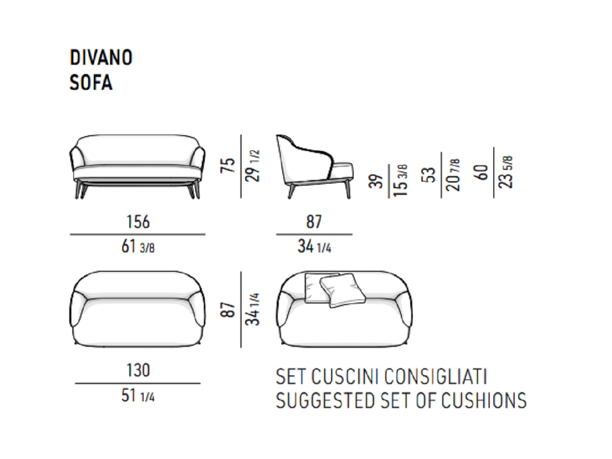 Minotti Диван Leslie Sofa от Minotti
