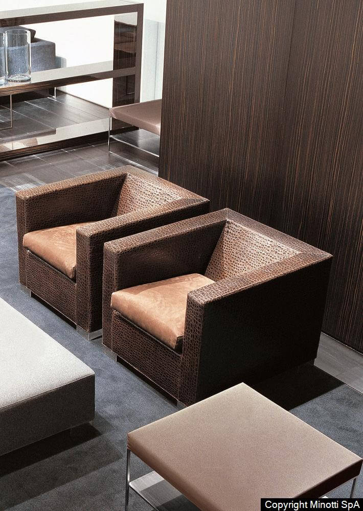 Minotti Кресло Suitcase Line от Minotti — в интерьере