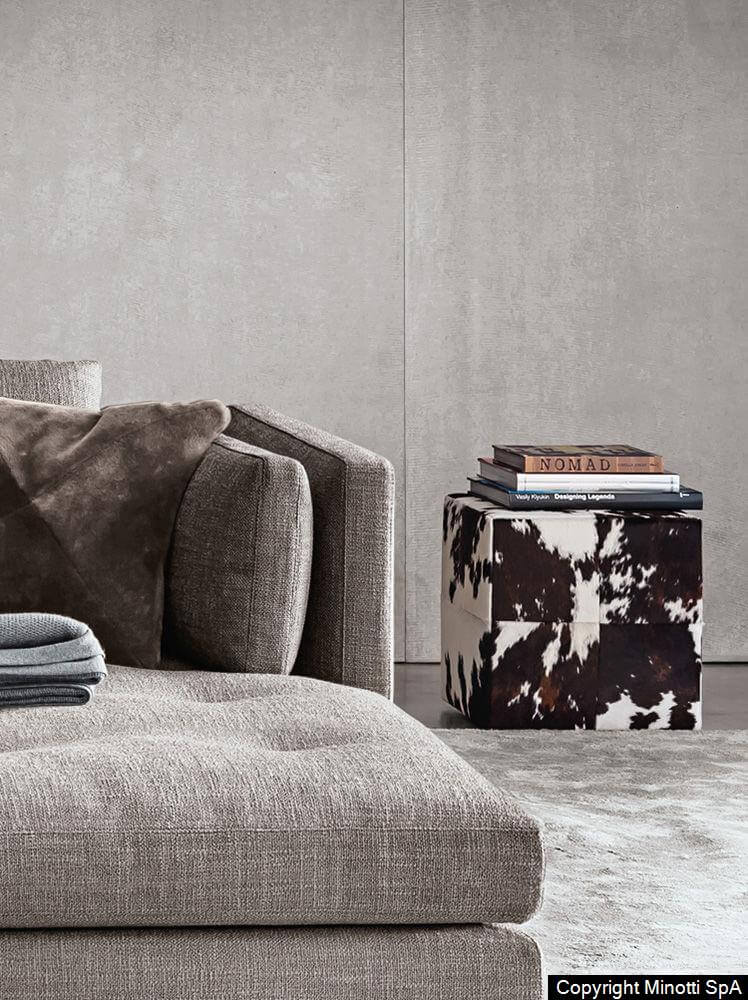 Minotti Пуф Villon от Minotti — в интерьере