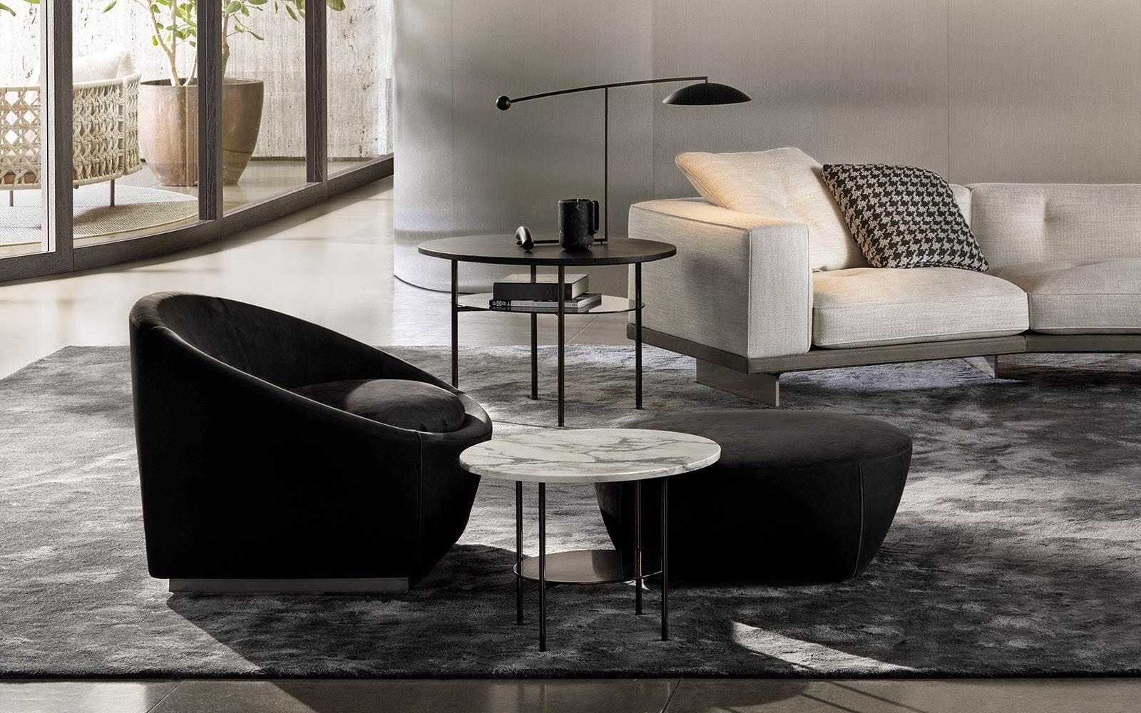 Minotti Пуф Capri Base от Minotti — в интерьере