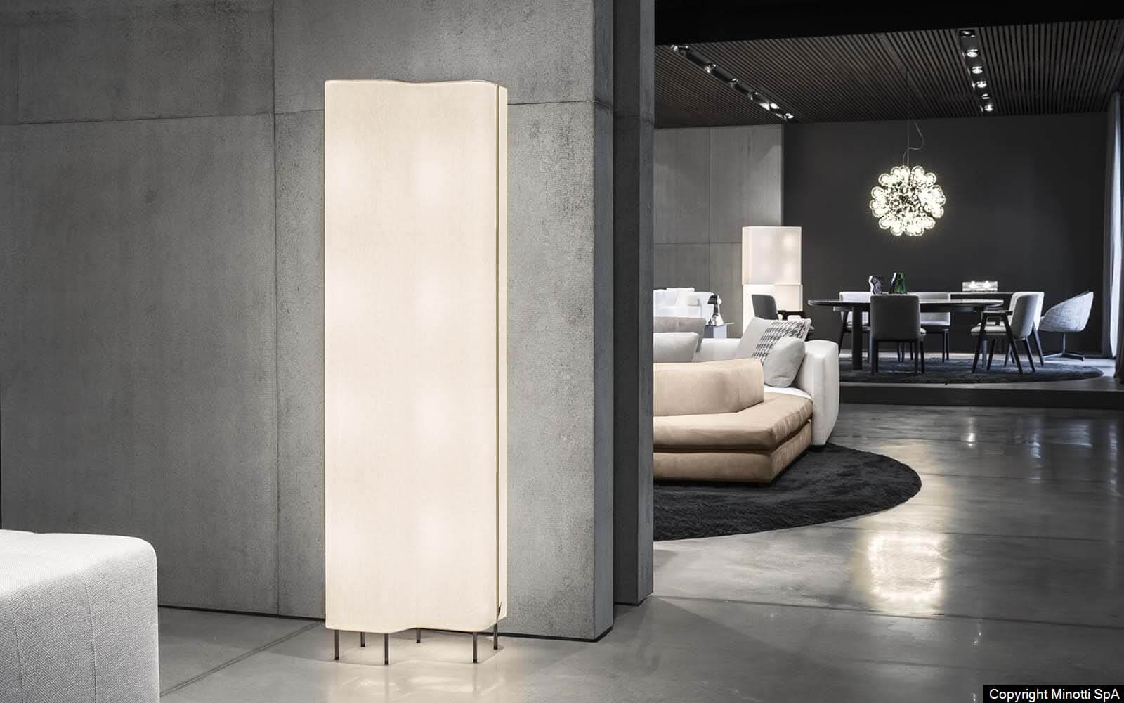 Minotti Торшер Blanche от Minotti — в интерьере