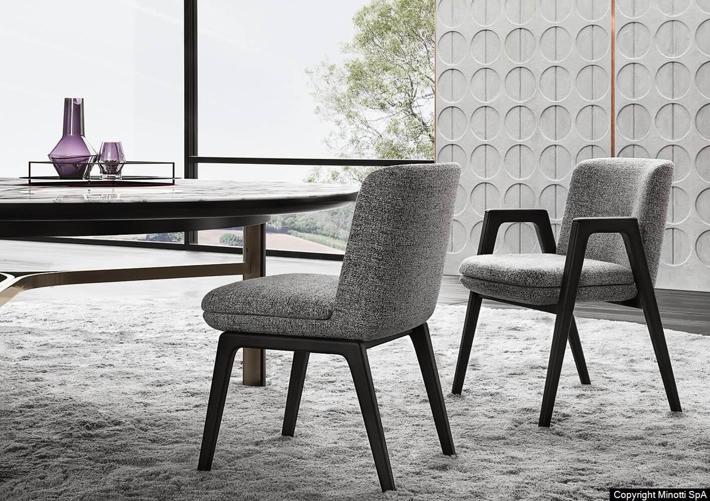 Minotti Стул Lance от Minotti — в интерьере