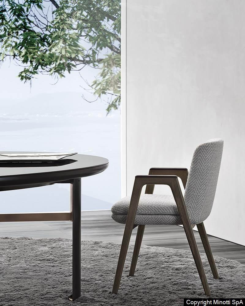 Minotti Стул Lance от Minotti — в интерьере