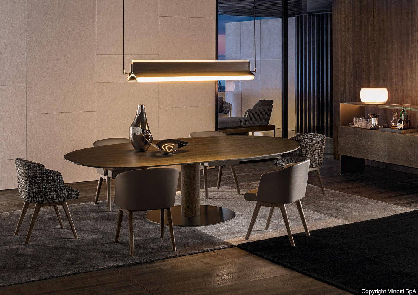 Minotti Стол Bellagio "Dining" Wood от Minotti — в интерьере
