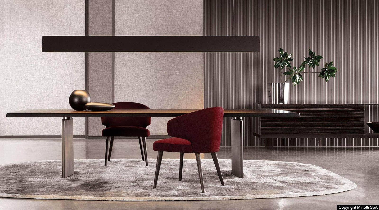 Minotti Стол Morgan от Minotti — в интерьере