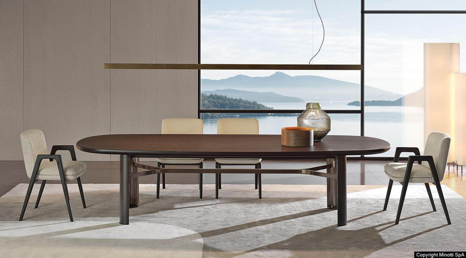Minotti Стол Dan от Minotti — в интерьере
