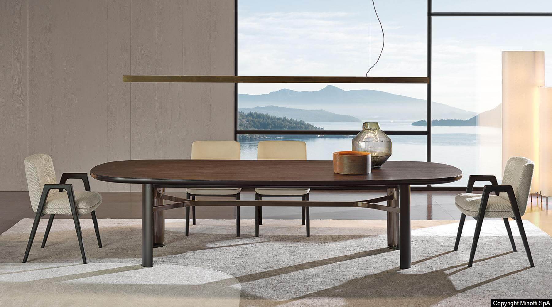 Minotti Стол Dan от Minotti — в интерьере