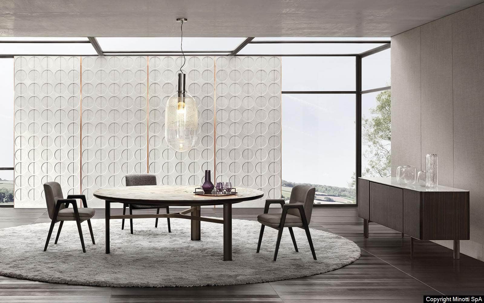 Minotti Стол Dan от Minotti — в интерьере