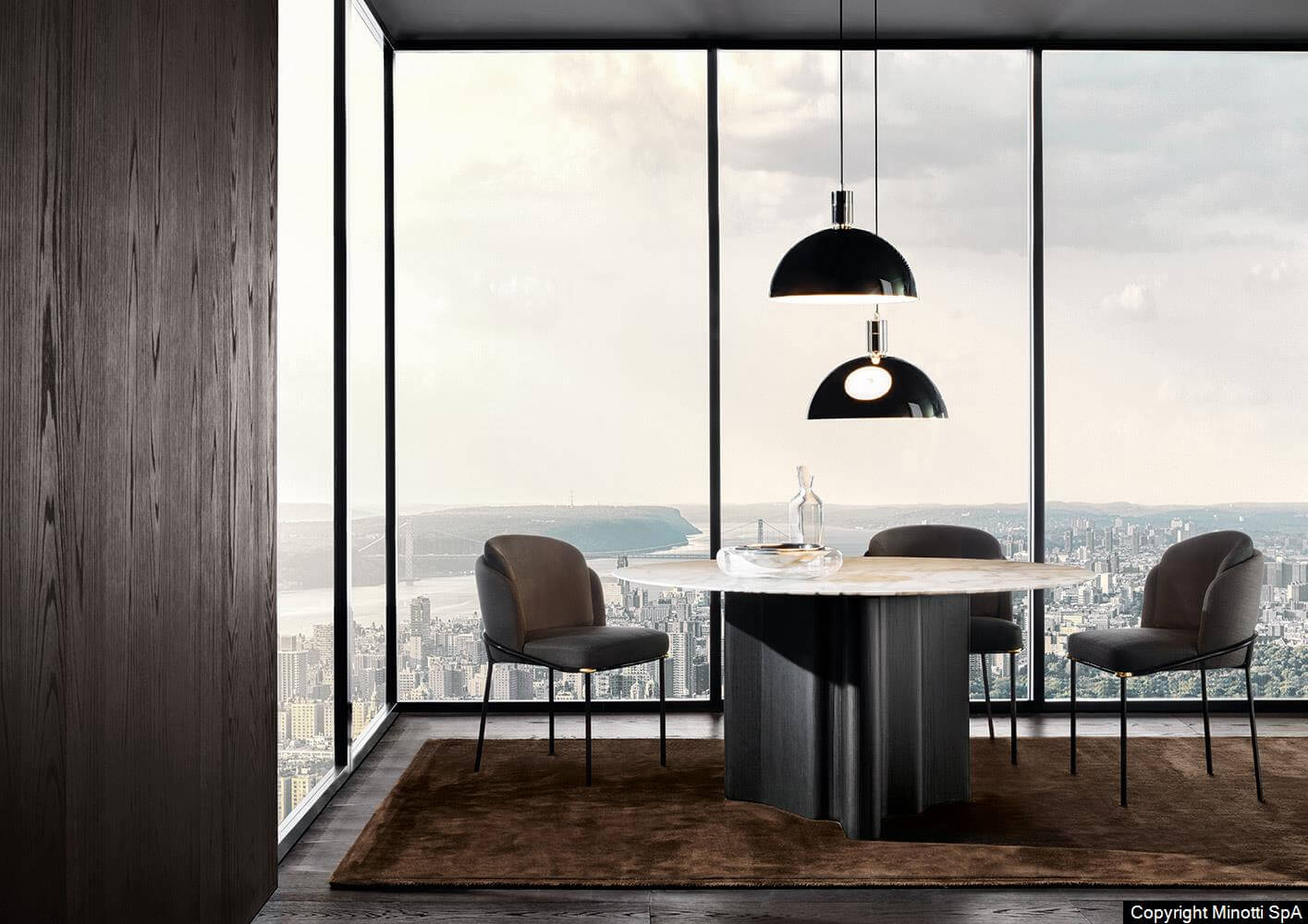 Minotti Стол Lou "Dining" от Minotti — в интерьере