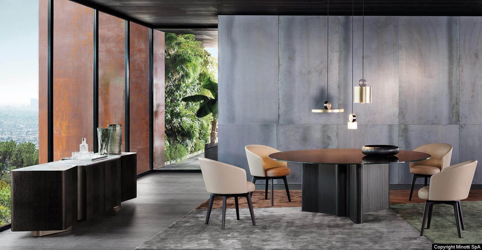 Minotti Стол Lou "Dining" от Minotti — в интерьере