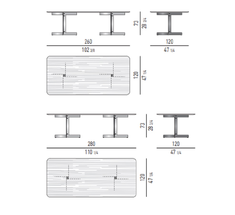 Minotti Стол Catlin "Dining" Table от Minotti