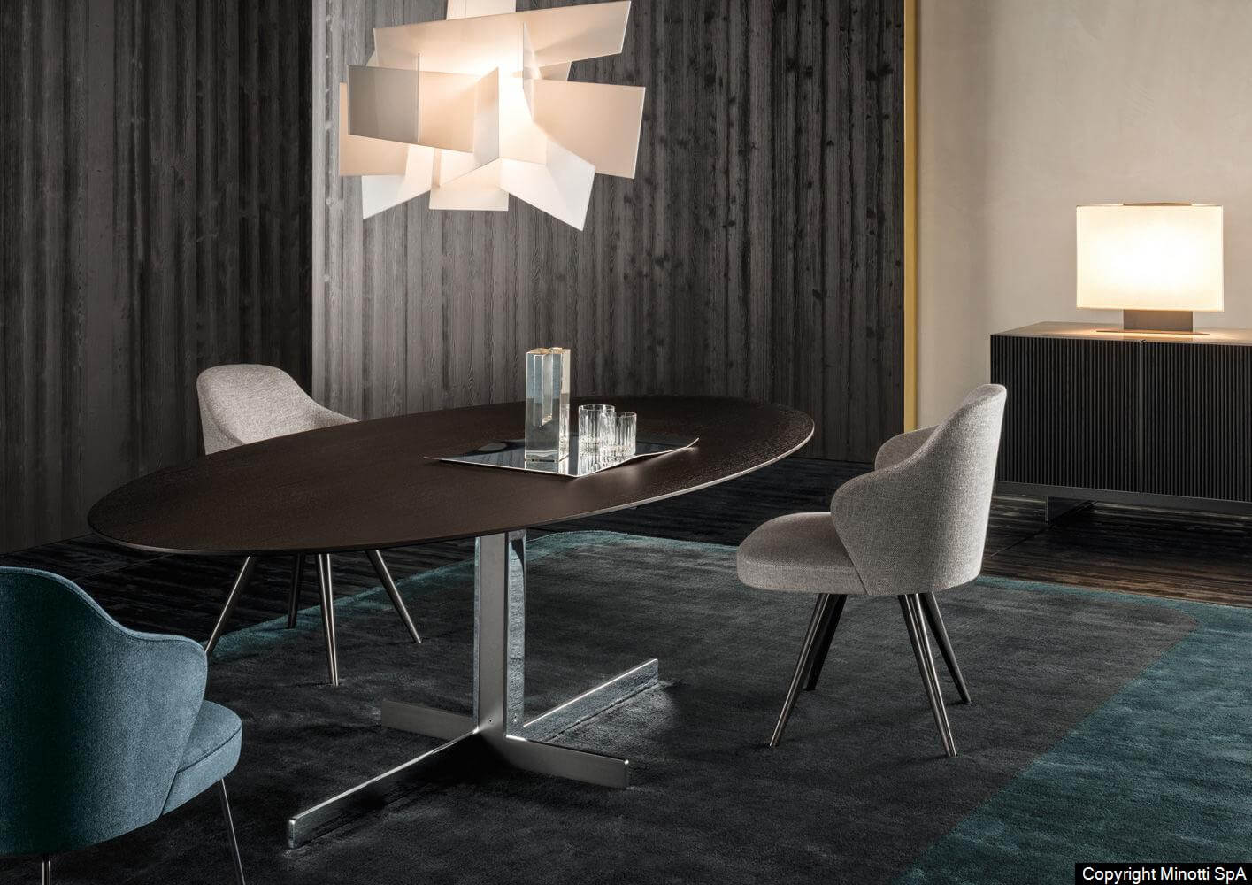 Minotti Стол Catlin "Dining" Table от Minotti — в интерьере